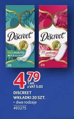 Wkładki higieniczne Discreet promocja w Selgros