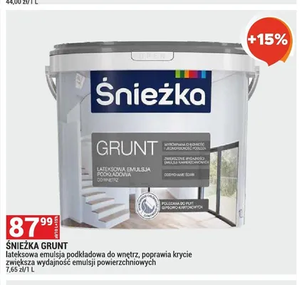 Emulsja podkładowa Śnieżka Grunt promocja w Merkury Market
