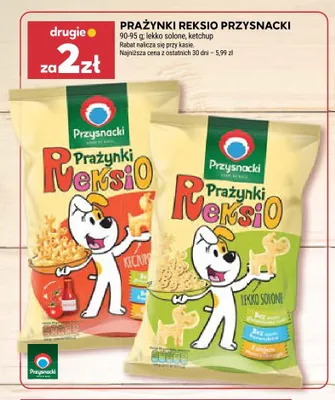 Prażynki Reksio Przysnacki lekko solone promocja w Stokrotka