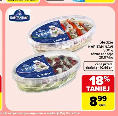 Śledzie Kapitan Navi promocja w Carrefour