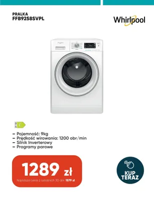 Pralka Whirlpool promocja w Max Elektro
