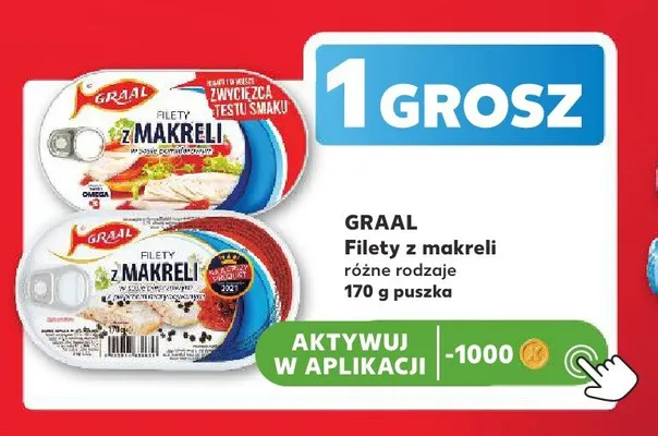 Filety z makreli w sosie pomidorowym Graal promocja w Kaufland