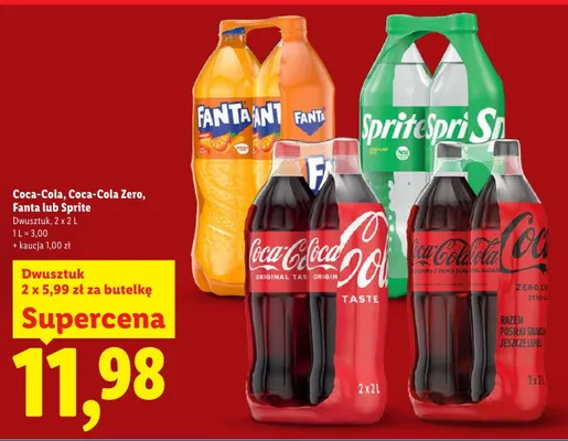 Napój gazowany Coca-Cola promocja w Lidl