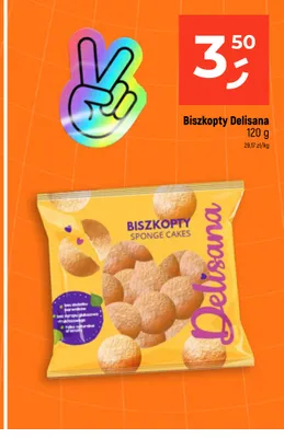 Biszkopty Delisana promocja w Dealz