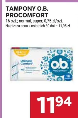 Tampony o.b. Procomfort 16szt normal, super promocja w Stokrotka