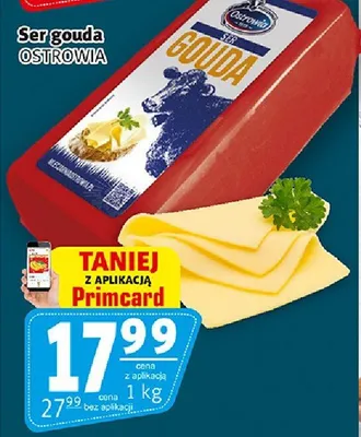 Ser gouda Ostrowia promocja w Prim Market