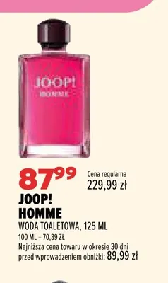 Woda toaletowa Joop! Homme promocja w Drogerie Natura