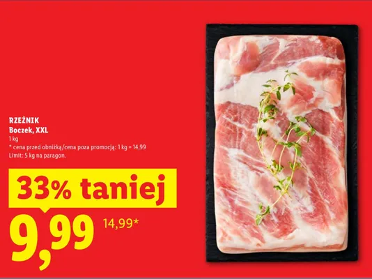 Boczek, XXL promocja w Lidl
