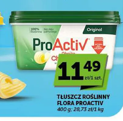 Tłuszcz roślinny Flora ProActiv promocja w Groszek