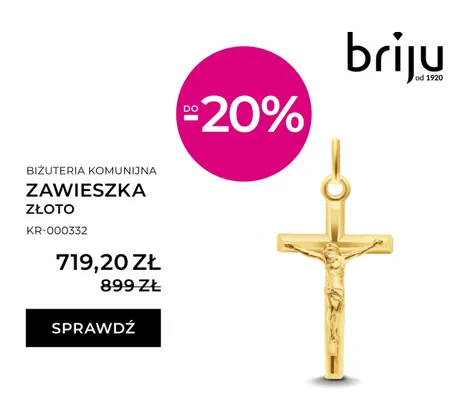 Zawieszka złoto promocja w Briju