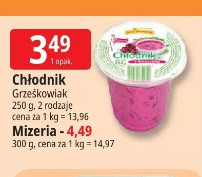 Chłodnik Grześkowiak promocja w Leclerc