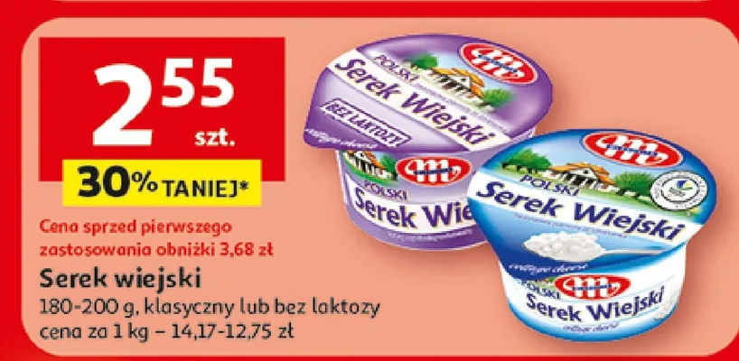 Serek wiejski promocja w Auchan