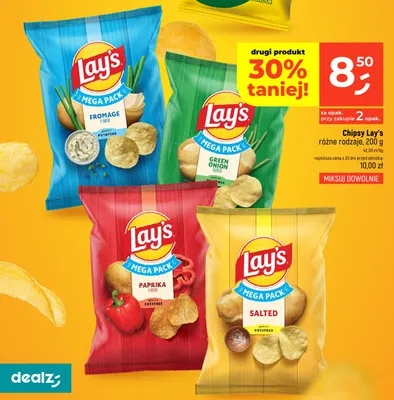 Chipsy Lay's Mega Pack Fromage promocja w Dealz
