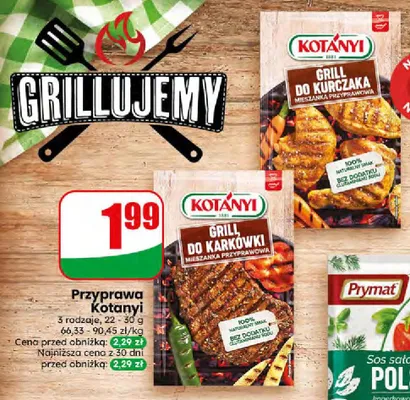 Przyprawa grill do kurczaka promocja w Dino