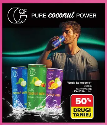 Woda kokosowa QF Young Coconut Water z mango promocja w Carrefour