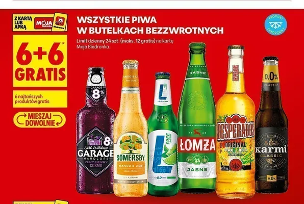 Piwo bezalkoholowe Lech Free Lime Mint promocja w Biedronka