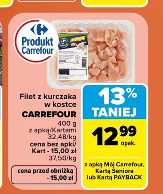 Filet z kurczaka w kostce Carrefour promocja w Carrefour Market