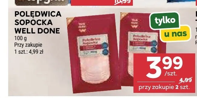 Polędwica sopocka Well Done promocja w Stokrotka
