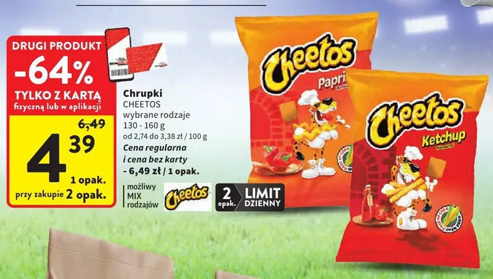 Chrupki Cheetos Ketchup promocja w Intermarche