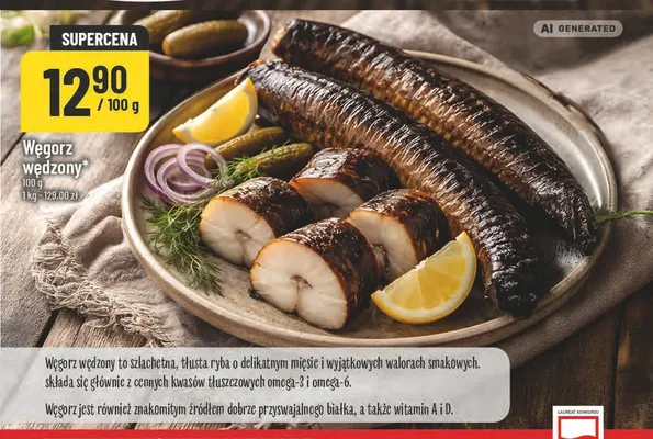 Węgorz wędzony promocja w POLOmarket