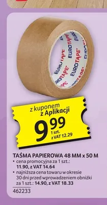 Taśma papierowa 48mmx50 m Eurotape promocja w Selgros