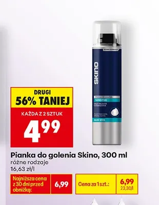 Pianka do golenia Skino Sensitive promocja w Biedronka