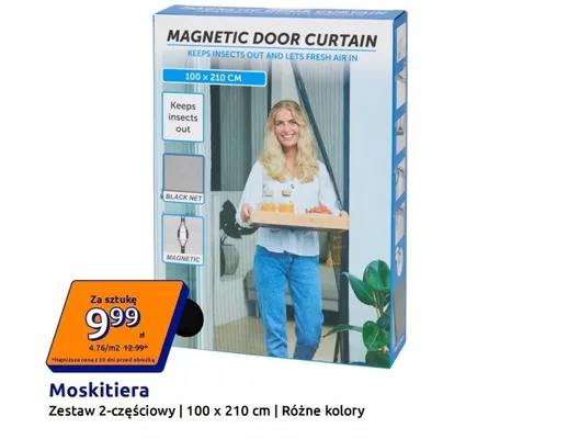 Moskitiera magnetyczna 100x210cm promocja w Action