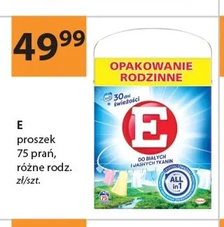 Proszek do prania E 75 prań promocja w Drogerie Laboo