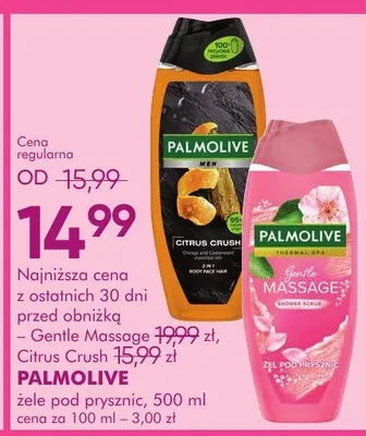 Żel pod prysznic Gentle Massage, Citrus Crush promocja w Super-Pharm
