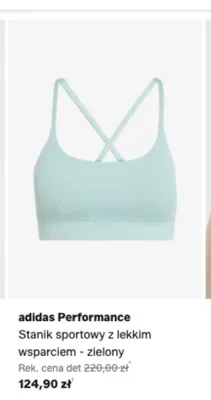 Stanik sportowy adidas Performance z lekkim wsparciem zielony promocja w Lounge by Zalando