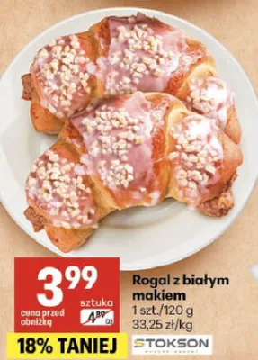 Rogal z białym makiem promocja w Delikatesy Centrum