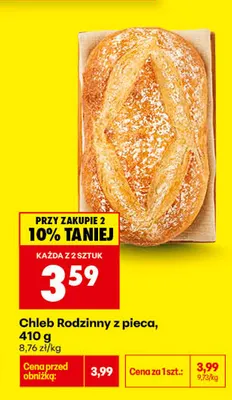 Chleb Rodzinny z pieca promocja w Biedronka
