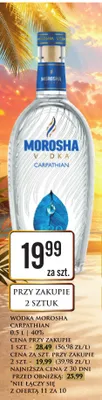 Wódka Morosha Carpathian promocja w Dino