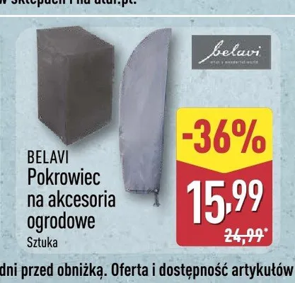 Pokrowiec na akcesoria ogrodowe BELAVI promocja w Aldi