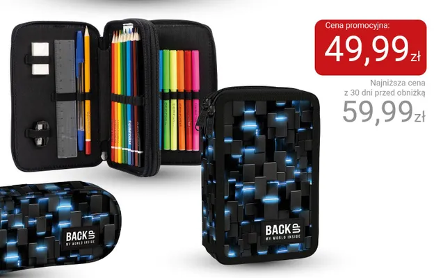Piórnik z wyposażeniem BackUp promocja w Smyk