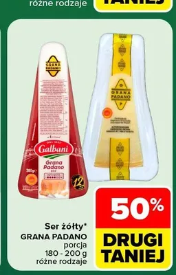 Ser Grana Padano porcja Galbani promocja w Carrefour