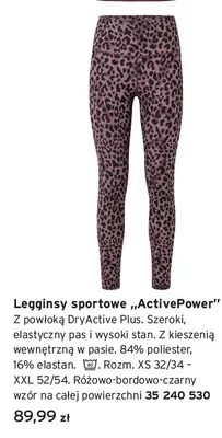 Legginsy sportowe „ActivePower” Tchibo promocja w Tchibo