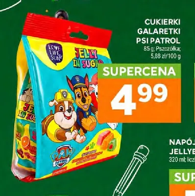 Cukierki galaretki Psi Patrol Pszczółka promocja w Stokrotka