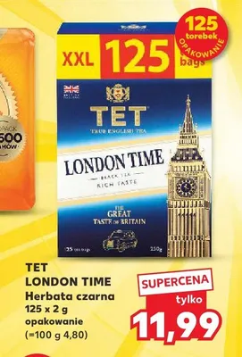 Herbata czarna TET London Time promocja w Kaufland