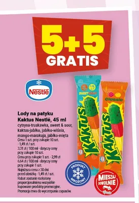 Lody na patyku Kaktus Nestlé mango-marakuja promocja w Twój Market