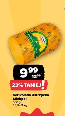 Ser rolada ustrzycka - plastry Mlekpol promocja w Netto