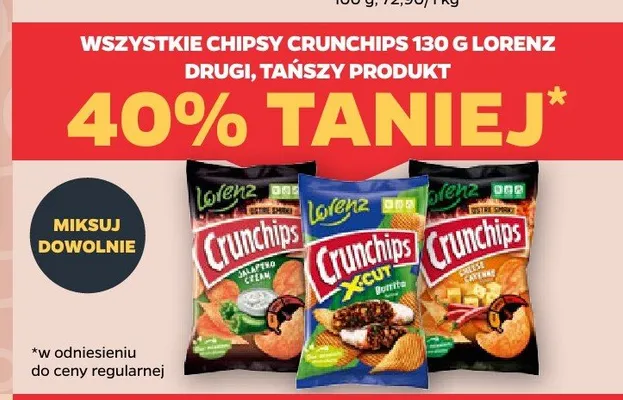 Chipsy Crunchips Cheese & Cayenne promocja w Netto