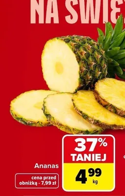 Ananas promocja w Carrefour Market