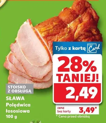 Szynka polędwica łososiowa promocja w Kaufland