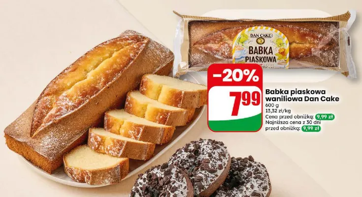 Babka piaskowa waniliowa Dan Cake promocja w Dino