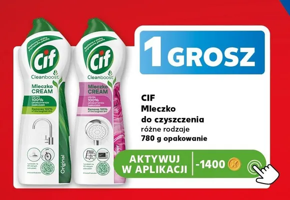 Mleczko do czyszczenia Cif Cream Original promocja w Kaufland