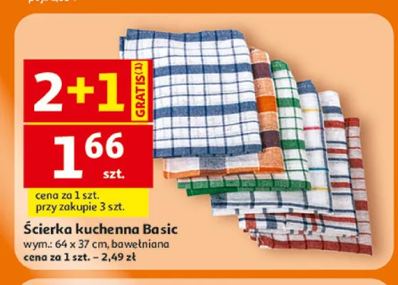 Ścierka kuchenna Basic promocja w Auchan