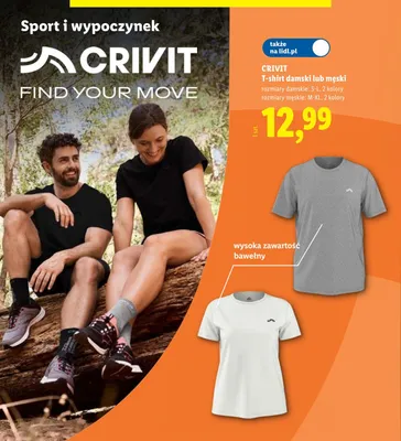 T-shirt damski Crivit promocja w Lidl