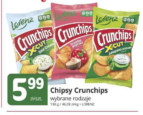 Chipsy Crunchips X-Cut Sour Cream promocja w Marketvita