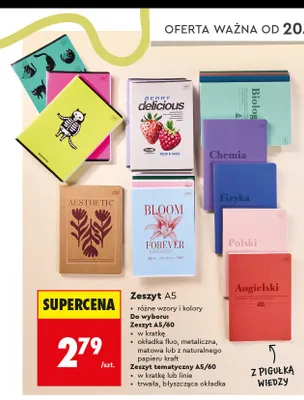 Zeszyt tematyczny A5/60 Interdruk promocja w Biedronka